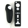 Wii Remote Silicone Skin Case for Wiimote and Nunchuk - Solid Black