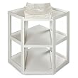 White Diaper Corner Baby Changing Table