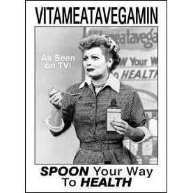 I Love Lucy Vitameatvegamin Metal Sign **