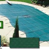 Arctic Armor Solid Safety Pool Cover Pool Size: 15 in x 30 in Rectangle w/ Right Step 15 Yr Warranty