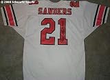 Barry Sanders Autographed Oklahoma State Cowboys White Jersey with Heisman 88 Inscription