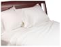 Wamsutta 300-Thread-Count Egyptian Sateen Queen Flat Sheet, Ivory