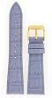 Watch Band Lavender Genuine Leather Crocodile Grain 20 millimeter Tech Swiss