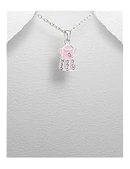 Colored Enamel Pendant Necklace In 92.5 Sterling Silver
