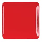 Ciroa Baubles Porcelain Square Plate, Red, 15 cm
