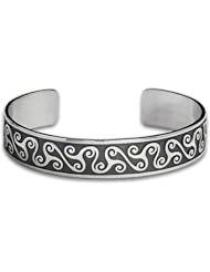 Sterling Silver Boanns Triskets Celtic Bracelet. Made in USA.