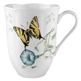 Click here to buy Lenox Butterfly Meadow Bone Porcelain Tiger Swallowtail Mug by Lenox.