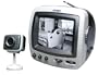 Jensen JCCTV-150 5" Black & White TV w/ Security Monitor & Camera