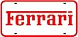 FERRARI LICENSE PLATE sign car sports classic