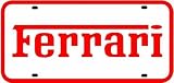 FERRARI LICENSE PLATE sign car sports classic