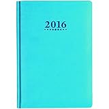 Lett's 2016 Verona Week to View, Aqua, 8.25" x 5.875" (C35XAA-16)