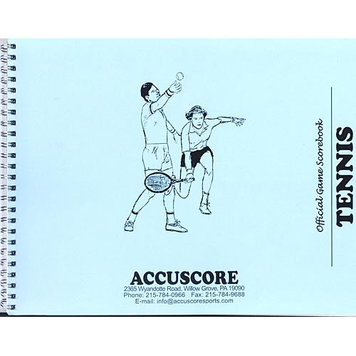 Accuscore Tennis Score Book