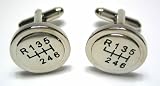 6 Speed Sport CAR Manual Stick Shifter Cufflinks w/ Gift Box