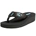 Teva Women's Mandalyn Wedge Flip Flop,Motif Black,8 M