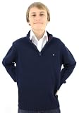 Tommy Hilfiger Boys Half Zip Sweater Navy