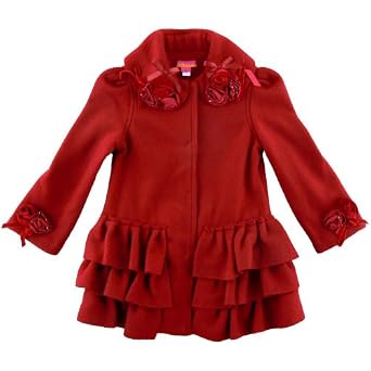 Kate Mack Fleece Coat with Roses