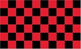 Black and Red Checkered Flag - 3 foot by 5 foot Polyester (NEW)