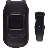 Wireless Solutions Clam-Shell Leather Case for Pantech Breeze II