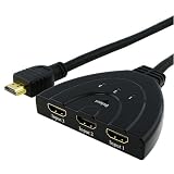 ViewHD 3 Port HDMI Switcher 3x1 Auto Switch 3-In 1-Out With 3FT Pigtail Cable