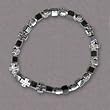 Confirmation Bracelet - Square Beads and Crosses - IMPORTED FROM ITALY