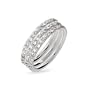 Sterling Silver Triple Stackable CZ Ring Set