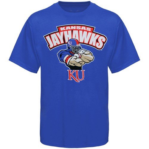 Kansas Jayhawks Youth Royal Blue Impact T-shirt (X-Large)