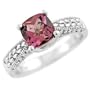 1.55ct Pink Tourmaline Engagement 14k White Gold Ring