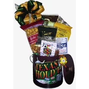 Texas Holdem Poker Gift Basket
