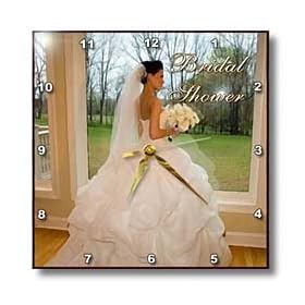 Bridal Shower - 10x10 Wall Clock by 3dRose LLC