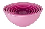 Zak Designs 6-Piece Pink Bowl Set
