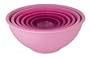 Zak Designs 6-Piece Pink Bowl Set