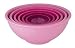 Zak Designs 6-Piece Pink Bowl Set