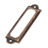 ラベル，SODIAL(R)オフィスライブラリ60x17mmファイル引き出しエチケットラベルホルダー　銅トン　ｘ20