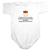 Baby Bodysuit White  Dominican Food Makes Dominican Poo !  Dominican Republic Country