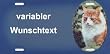 Katzenschild Wunschtext