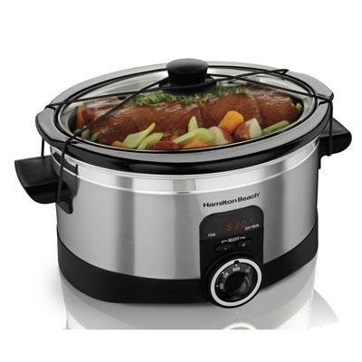 Cheap Hamilton Beach Simplicity 6-Quart Slow Cooker with Lid Latch