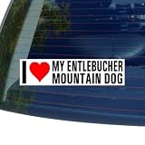 I Love Heart My ENTLEBUCHER MOUNTAIN DOG - Dog Breed - Window Bumper Sticker