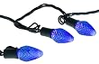 Bethlehem Lighting Indoor/Outdoor C7 LED Faceted Cone 25-Christmas Light Set, Blue