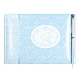CR Gibson Baby Shower Keepsake and Guest Book, Heaven Sent Boy,