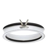 18k White Gold Concave Engagement Ring Setting