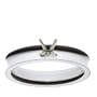 Platinum Concave Engagement Ring Setting