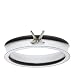14k White Gold Concave Engagement Ring Setting