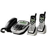 GE Corded 25881EE3 Phone with 5.8 GHz Cordless Dual Handsets and Digital Answering Machine