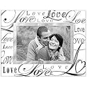 LOVE glass keepsake by Malden - 4x6