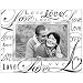 LOVE glass keepsake by Malden - 4x6