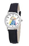 Disney Women's D086S005 Princess Black Leather Strap Watch