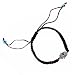 Evil Eye Bracelet Anklet Braided String With Hamsa and a Spinning Lucky Eye - Black