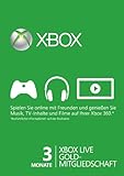 Xbox Live - 3 Monate Gold-Mitgliedschaft [Online Code]