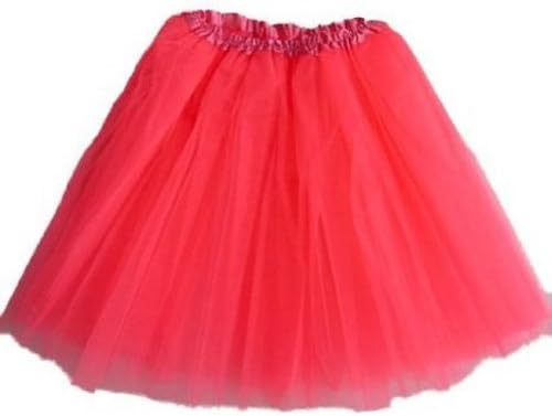Little Mystique LegsGirls Tulle Ballet Tutu Skirt Fairy Angel "Little Mystique Legs" (Neon Pink)