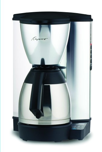 Capresso 441.05 MT-500 Plus 10-cup Coffeemaker with Metallic Alloy Body and Stainless Thermal Carafe
